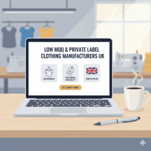 low MOQ clothing manufacturers UK