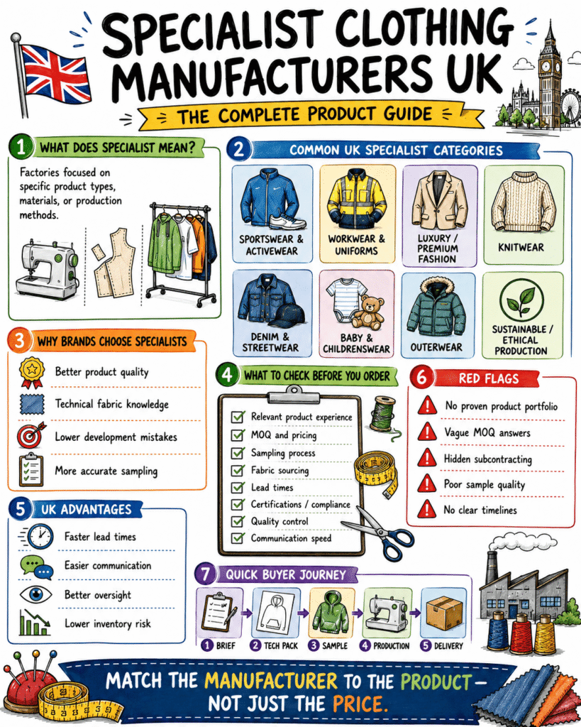 Sustainable fashion manufacturers in the UK