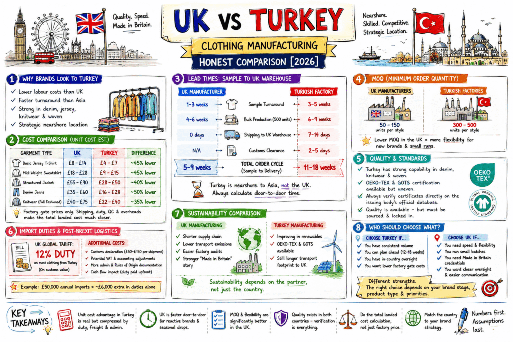 UK vs Turkey: Clothing Manufacturing Comparison
