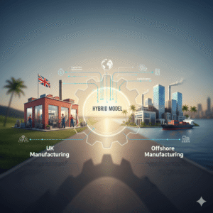 the hybrid model of UK vs. Offshore Manufacturing