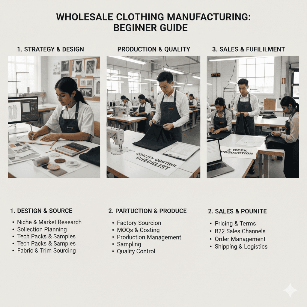 Wholesale Clothing Manufacturing: Beginner Guide