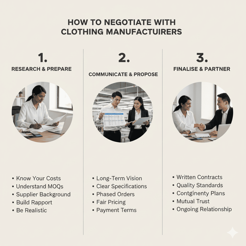 How to Negotiate with Clothing Manufacturers
