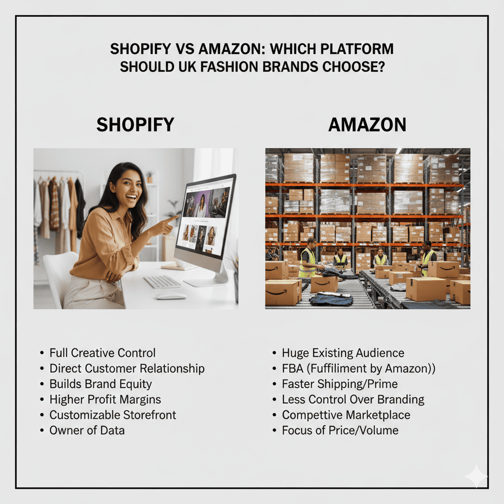 Shopify vs Amazon: Which Platform Should UK Fashion Brands Choose?