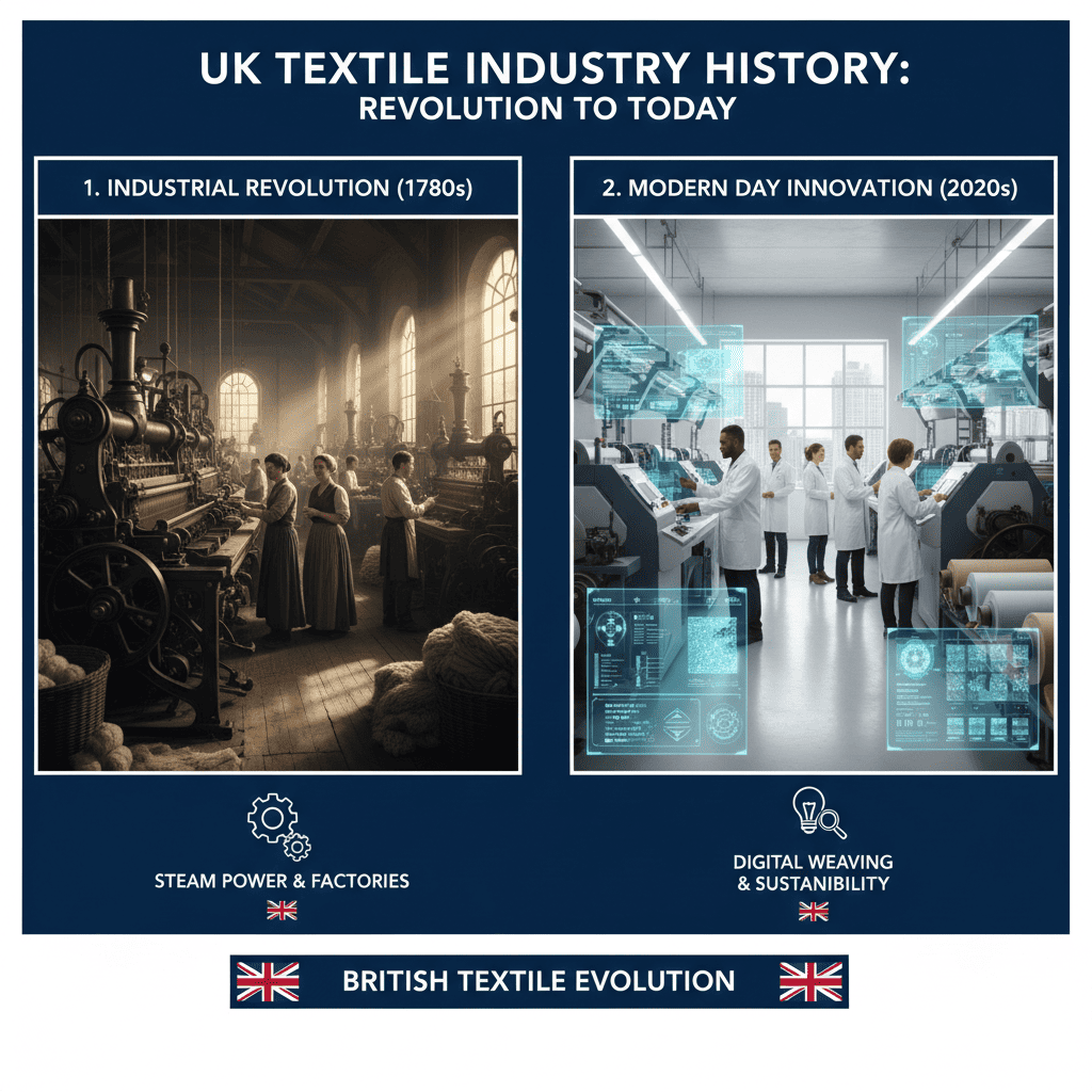 UK Textile Industry History: From Industrial Revolution to Today
