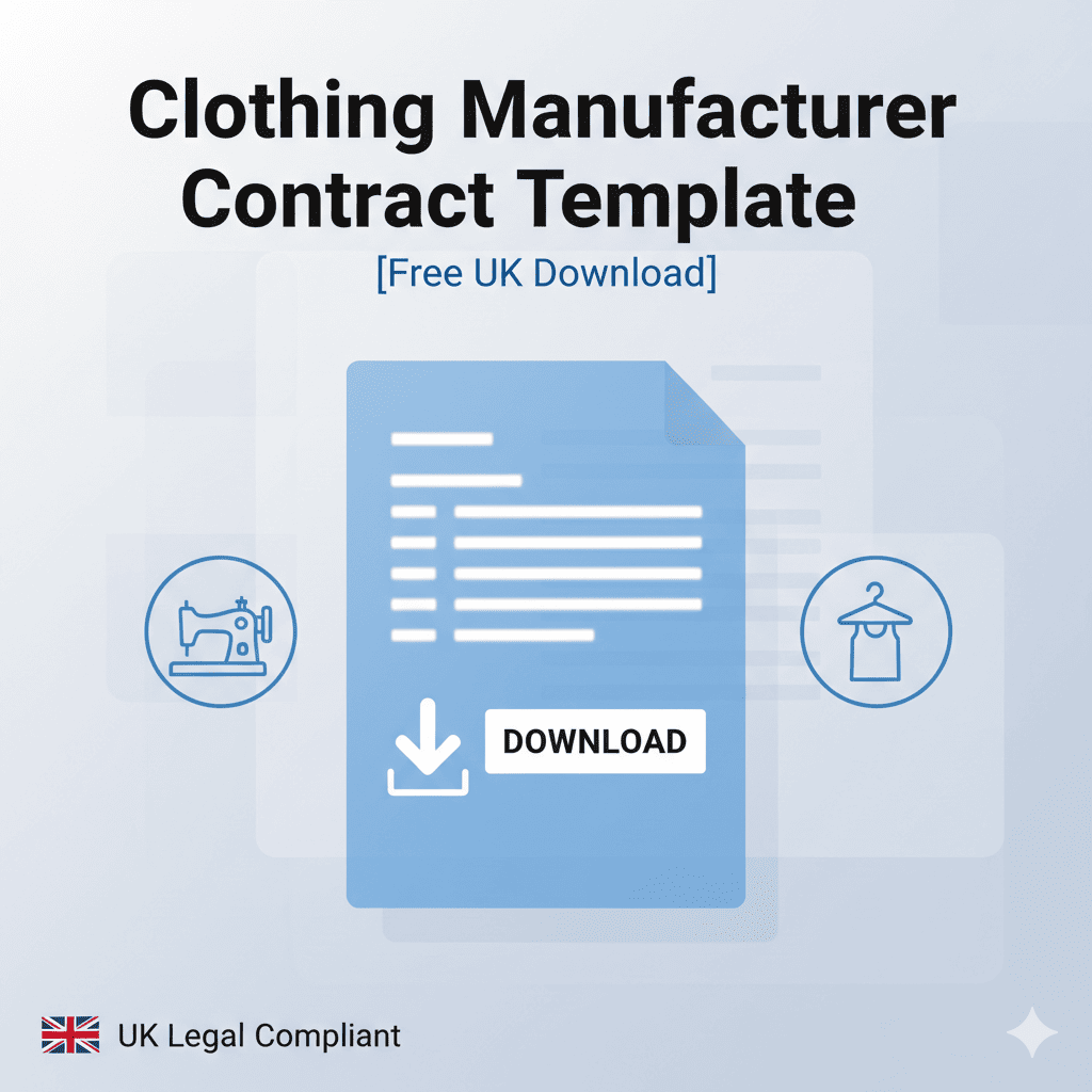 Clothing Manufacturer Contract Template [Free UK Download] no description needed. just make an image