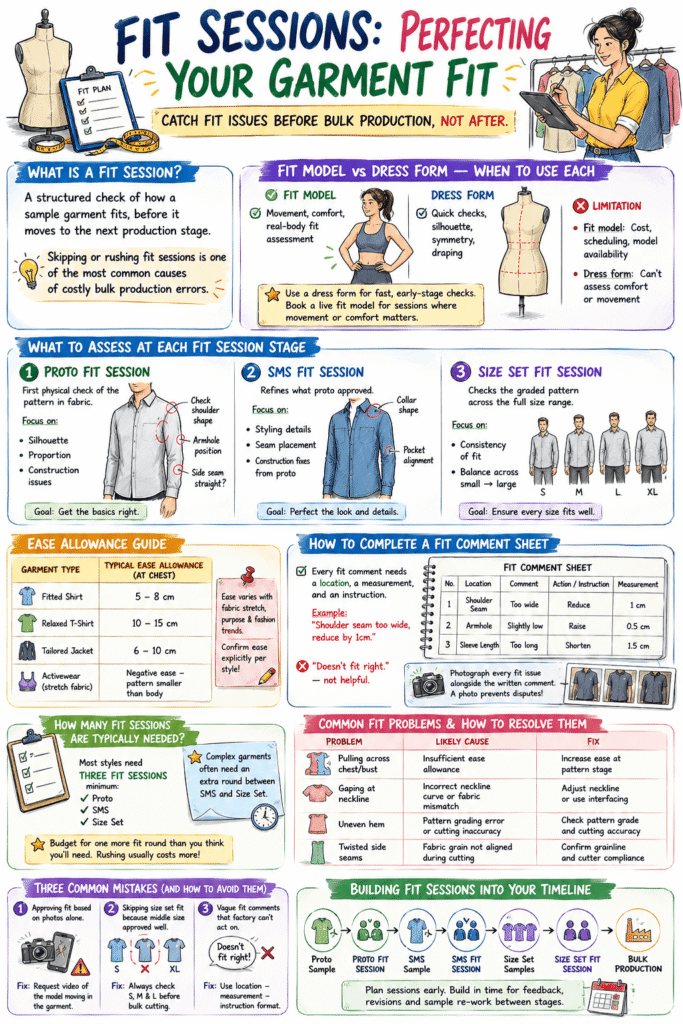 Garment fit sessions guide