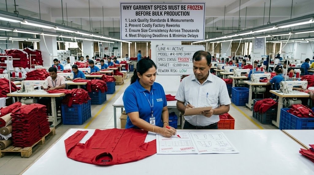 Why Garment Specifications Should Be Frozen Before Bulk Production